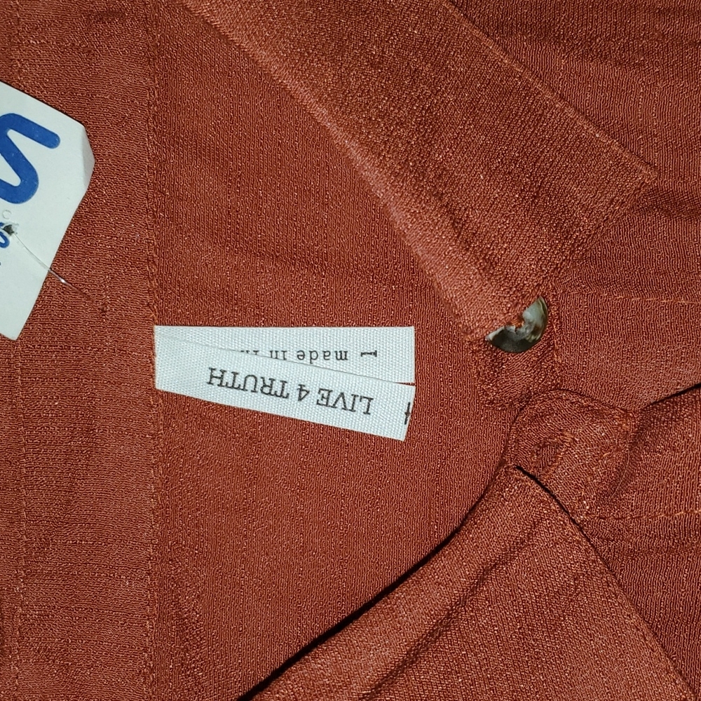 Rust Button up - Picture 3 of 4